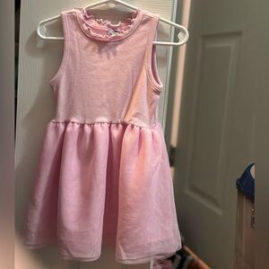 Old Navy Pink Sleeveless Sundress with Crew Neck